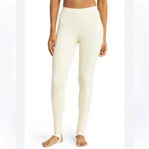 ALO | Airbrush High-Waist Enso Legging in French Vanilla Cream small
